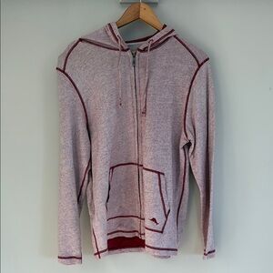 Tommy Bahama Red Zip Up Sweater